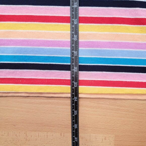 Picket and Post Colorful Striped Short Sleeve Top | Size: Medium - Picture 5 of 13